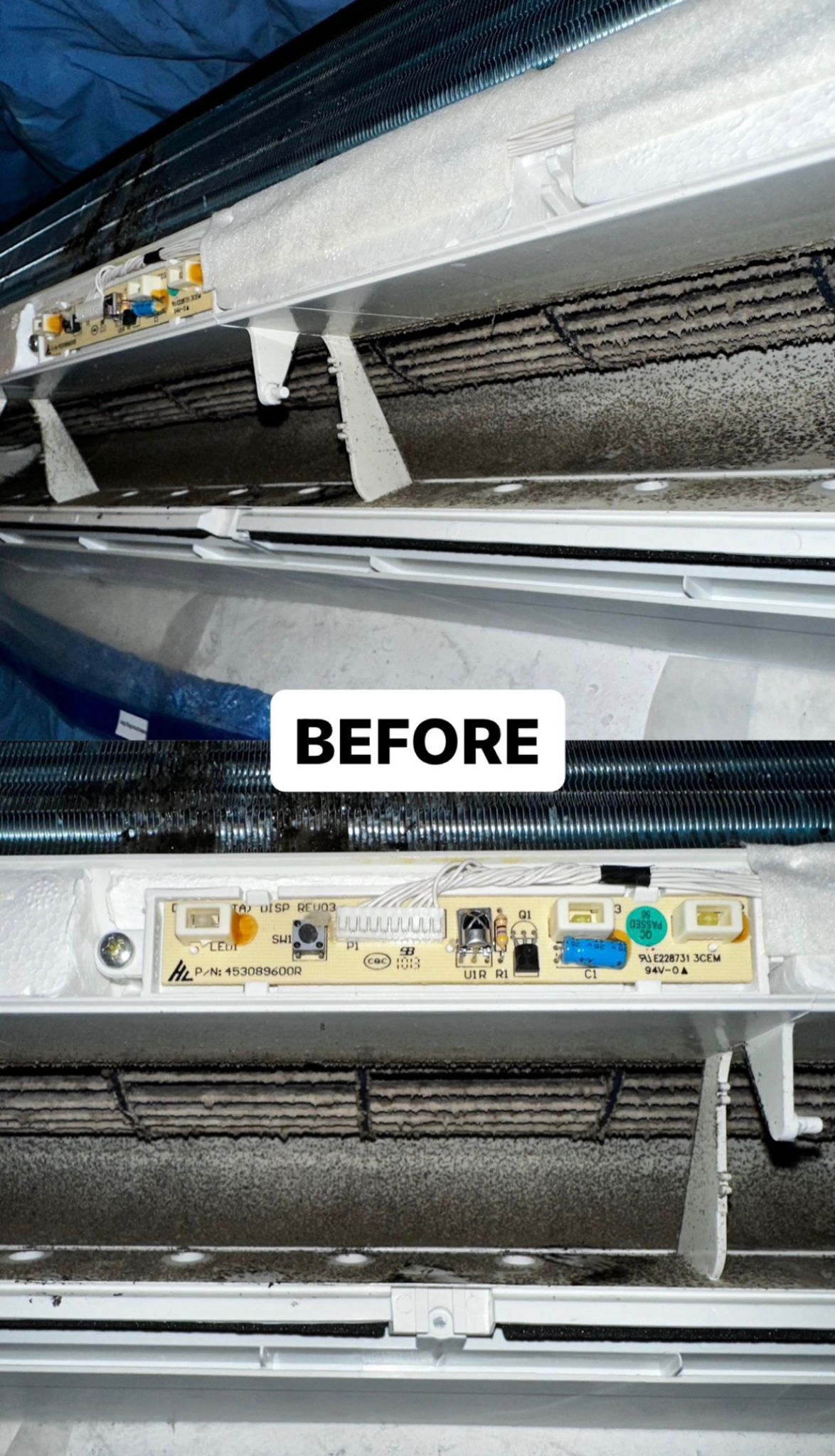 לפני הניקוי